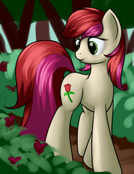 Size: 3825x4950 | Tagged: safe, artist:grennadder, roseluck, earth pony, pony, cutie mark, female, mare, solo, two toned mane