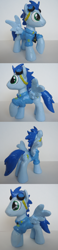 Size: 823x3557 | Tagged: safe, artist:corina93, soarin', custom, goggles, old cutie mark, sculpture, toy, wonderbolts dress uniform