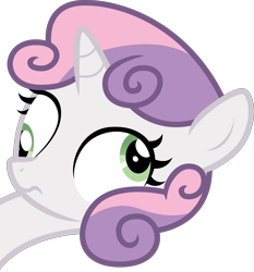 Size: 4668x5000 | Tagged: safe, sweetie belle, absurd resolution, derp, simple background, solo, transparent background, vector, vectors-r-us