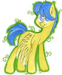 Size: 867x1036 | Tagged: safe, artist:iguana14, oc, oc only, pegasus, pony, solo