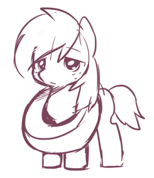 Size: 850x980 | Tagged: safe, artist:ende26, big macintosh, earth pony, pony, colt, male, monochrome, sketch, solo, stallion