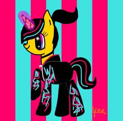 Size: 1024x1008 | Tagged: safe, artist:jennbrickowski2021, 1000 hours in ms paint, clothes, hoodie, lego, ms paint, ponified, solo, the lego movie, wyldstyle