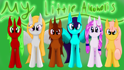 Size: 1920x1080 | Tagged: safe, artist:my little alcoholics, oc, oc only, pony, female, group, mare, mla