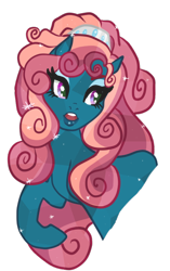 Size: 374x594 | Tagged: safe, artist:tenderlumpkins, oc, oc only, oc:mystic omen, crystal pony, pony, crystallized, solo