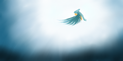 Size: 4000x2000 | Tagged: safe, artist:unconditionallymolly, oc, oc only, colored, simple background, sky, solo, wings