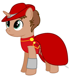 Size: 1000x1000 | Tagged: safe, artist:peternators, artist:redmagepony, oc, oc only, oc:heroic armour, pony, unicorn, male, ms paint, red mage, solo, sword