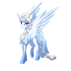 Size: 1000x1000 | Tagged: safe, artist:zedrin, alicorn, pony, clothes, elsa, frozen (movie), ponified