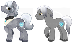 Size: 900x541 | Tagged: safe, artist:tambelon, oc, oc only, oc:sterling silver, crystal pony, pony, male, stallion, watermark