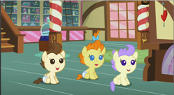 Size: 1024x559 | Tagged: safe, artist:3d4d, cream puff, pound cake, pumpkin cake, pony, baby, baby pony