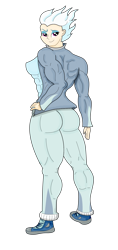 Size: 900x1902 | Tagged: safe, artist:pandatarius, fleetfoot, human, clothes, humanized, muscles