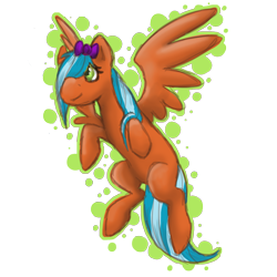 Size: 2000x2000 | Tagged: safe, artist:raptrawr, oc, oc only, pegasus, pony, blank flank, bow, doodle, female, flying, hair bow, mare, sketch, unnamed oc