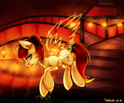 Size: 1200x1000 | Tagged: safe, artist:twigileia, oc, oc only, oc:reina rose, pony, chinese, female, solo