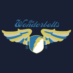 Size: 550x550 | Tagged: safe, artist:dfragrance, blue angels, clothes, emblem, merchandise, navy, parody, redbubble, shirt, sticker, text, united states, wonderbolts