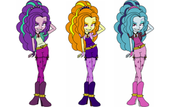 Size: 1280x800 | Tagged: safe, artist:blondenobody, adagio dazzle, equestria girls, palette swap, the dazzlings