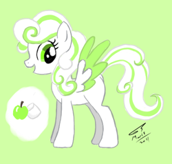 Size: 407x388 | Tagged: safe, artist:kudalyn, oc, oc only, oc:apple mallow, ask, questionthekudas, solo, tumblr