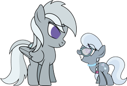 Size: 2013x1372 | Tagged: safe, artist:ideltavelocity, silver spoon, silverspeed, female, inkscape, mama silverspeed, mother and child, mother and daughter, parent and child, simple background, transparent background