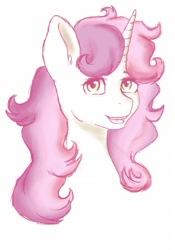 Size: 638x912 | Tagged: safe, artist:kira-minami, sweetie belle, bust, looking at you, older, portrait, solo