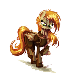 Size: 894x894 | Tagged: safe, artist:pimander1446, oc, oc only, oc:bracer, pegasus, pony, armor, emw:mmmm, messy mane