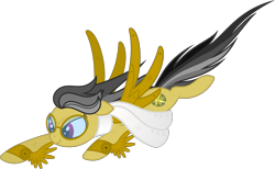 Size: 2513x1547 | Tagged: safe, artist:mypaintedmelody, daring do, artificial wings, augmented, goggles, mechanical wing, scarf, simple background, solo, steampunk, transparent background, vector, wings