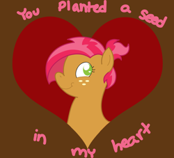 Size: 956x869 | Tagged: safe, artist:schwarzekatze4, babs seed, adorababs, cute, solo, valentine's day