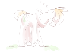 Size: 1156x817 | Tagged: safe, artist:gsphere, big macintosh, earth pony, pony, horses doing horse things, male, sleeping, sleeping macintosh daily, solo, stallion