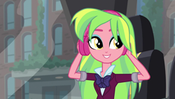 Size: 1280x720 | Tagged: safe, screencap, lemon zest, equestria girls, friendship games, solo