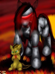 Size: 300x400 | Tagged: safe, oc, oc:chipper, dark souls 2, ponified, the pursuer