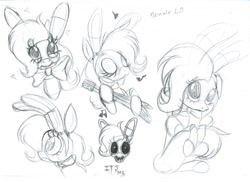 Size: 1024x744 | Tagged: safe, artist:kobra333, bonnie, five nights at freddy's, ponified, sketch