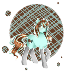 Size: 2500x2900 | Tagged: safe, artist:tsuukiusa, oc, oc only, oc:minty chip, pony, unicorn, clothes, socks, solo