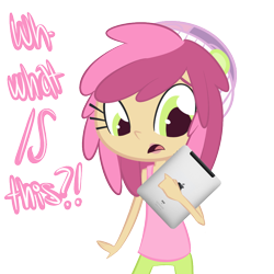 Size: 1000x1000 | Tagged: safe, artist:tentacuddles, ruby pinch, human, ask, ask pinchy, hat, humanized, solo, tumblr