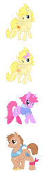 Size: 400x1600 | Tagged: safe, artist:perfectpinkwater, duster, earthbound, heart, kumatora, lucas, mother 3, nintendo, ponified, rule 63, simple background, transparent background