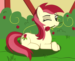 Size: 2225x1830 | Tagged: safe, artist:misstickles, derpibooru import, roseluck, rose, solo