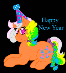 Size: 1036x1136 | Tagged: safe, artist:skypinpony, g1, hat, party hat, party time, solo