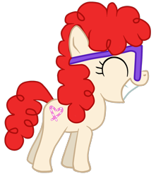 Size: 1220x1380 | Tagged: safe, artist:arcum42, twist, twilight time, cute, glasses, grin, simple background, solo, transparent background, vector