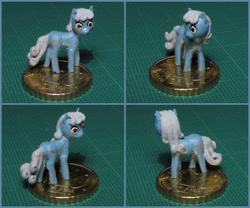 Size: 1200x1000 | Tagged: safe, artist:soobel, linky, shoeshine, earth pony, pony, coin, custom, photo, sculpture, solo, tiny, traditional art