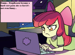 Size: 603x444 | Tagged: safe, edit, idw, apple bloom, equestria girls, spoiler:comic, apple bloom's blog, exploitable meme, meme, simpsons did it, the simpsons