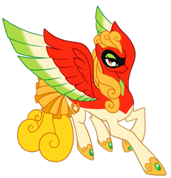 Size: 555x578 | Tagged: safe, artist:sakuyamon, artist:solratic, oc, oc only, oc:ho-oh, pegasus, pony, adoptable, ho-oh, pokémon, poképony, ponified, ponymon, royalty, simple background, solo, transparent background