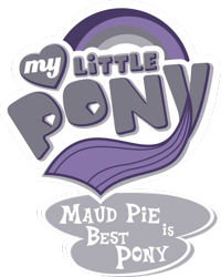 Size: 799x1000 | Tagged: safe, artist:sparklerrose, edit, maud pie, best pony, logo, logo edit, my little pony logo, simple background, tail, transparent background