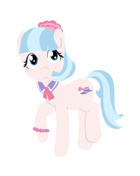 Size: 2400x3000 | Tagged: safe, artist:strawberryfountains, coco pommel, earth pony, pony, female, mare, solo, two toned mane