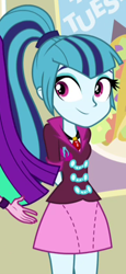 Size: 242x528 | Tagged: safe, aria blaze, sonata dusk, equestria girls, rainbow rocks, cropped, cute, out of context, smiling, sonatabetes, when she smiles