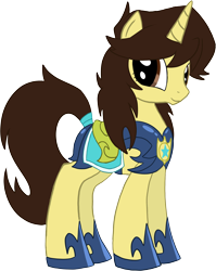 Size: 2016x2527 | Tagged: safe, artist:archeopony, oc, oc only, pony, unicorn, guard, simple background, solo, transparent background