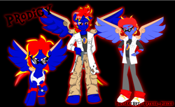 Size: 1024x625 | Tagged: safe, artist:arteses-canvas, oc, oc only, oc:prodigy skyfire, alicorn, anthro, equestria girls, alicorn oc, cutie mark, equestria girls-ified, eyewear, femboy, glasses, male, solo