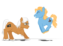 Size: 1454x1067 | Tagged: safe, artist:phantomkat813, alan bradley, kevin flynn, ponified, simple background, transparent background, tron, unshorn fetlocks