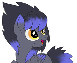 Size: 450x371 | Tagged: safe, artist:divergentassailant, oc, oc only, oc:deft serenity, pegasus, pony, scar, smiling