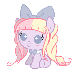 Size: 270x270 | Tagged: safe, artist:wishythestar, oc, oc only, adoptable, bow, bowtie, foal, pastel, solo