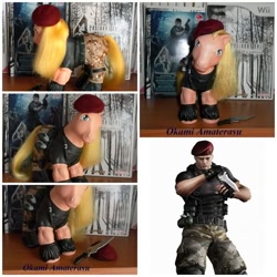 Size: 600x600 | Tagged: safe, g1, custom, jack krauser, ponified, resident evil, toy