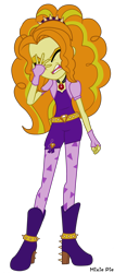 Size: 2000x4767 | Tagged: safe, artist:mixiepie, adagio dazzle, equestria girls, rainbow rocks, adagio cringedazzle, boots, facepalm, shoes, simple background, solo, transparent background, vector