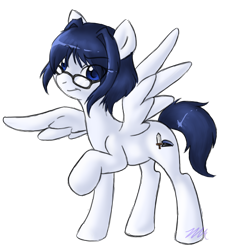 Size: 1388x1492 | Tagged: safe, artist:karramon, glasses, katawa shoujo, ponified, shizune hakamichi