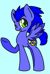 Size: 481x715 | Tagged: safe, artist:xstormfire5159x, ponified, solo, sonic the hedgehog, sonic the hedgehog (series)