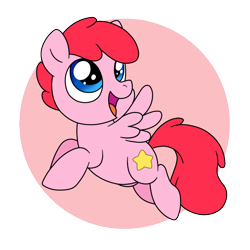 Size: 800x800 | Tagged: safe, artist:perfectpinkwater, pegasus, pony, colt, crossover, cute, kirby, kirby (character), male, nintendo, ponified, simple background, solo, super smash bros., transparent background, warp star